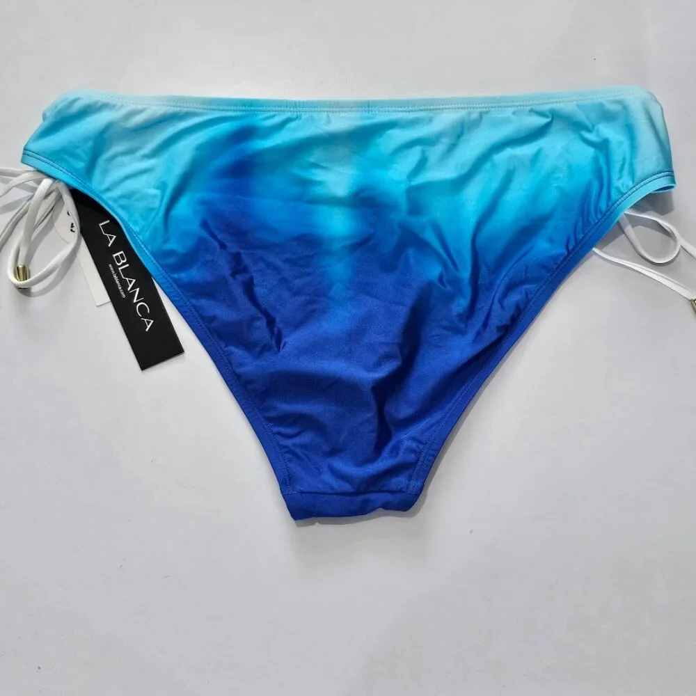 La Blanca Side Tie Hipster Bikini Bottoms Ocean Oasis
